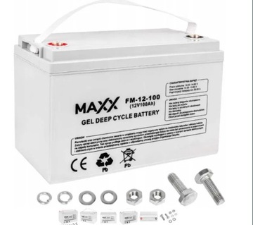 Akumulator żelowy AGM DEEP CYCLE MAXX 100Ah 12V