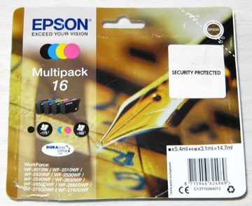 EPSON 16 / C13T16264012 / ZESTAW TUSZY / ORYGINAŁ