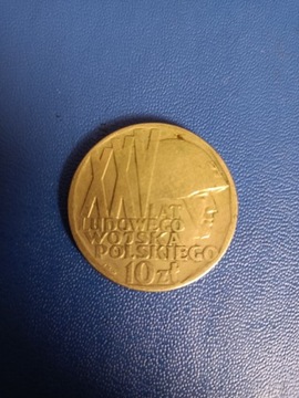 Polska - 10 Złotych 1968 - XXV LAT LUDOWEGO WOJSKA