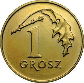 1 gr grosz 1998 r. - menniczy z woreczka