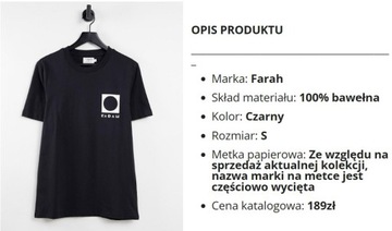Koszulka T-shirt Farah r. S