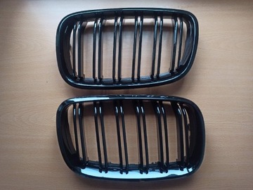 Nerki BMW X5 E70 X6 E71 czarny połysk grill atrapa