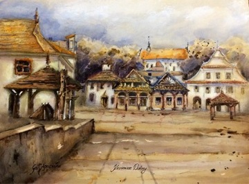 obraz ,akwarela- 30x40 cm Kazimierz Dolny