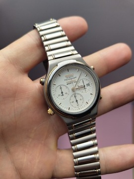 Seiko 7A38 Sports 100 Titanium Chronograph Vintage