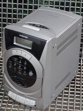 Wieża mini SAAMSUNG MM18 radio wzmacniacz CD działają magnetofon niesprawny