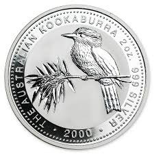 KOOKABURRA 2000 AUSTRALIA 2$ 2oz.