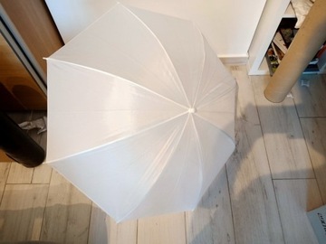 Parasol fotograficzny studyjny biały srednica 84cm