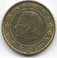 BELGIA 50 CENT 2001 ROK !!!