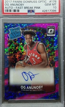 2017-18 Optic Rated Rookie OG Anunoby /20 PSA 10