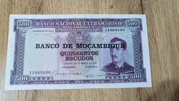 Mozambik 500 Escudos 1967 - UNC Gigant