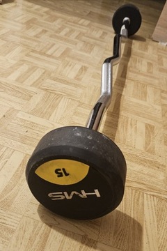 Sztanga łamana HMS GSL 15 kg