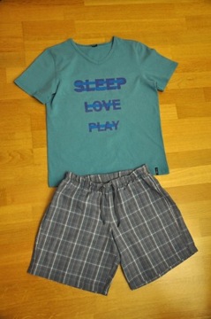 Chłopięca pidżama koszulka+szorty 152 cm