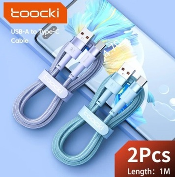 Kabel USB do USB-C Toocki, 1m, 66W 
