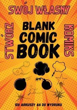 Blank Comic Book - Szablon Komiksu do wydruku 120 stron - plik PDF