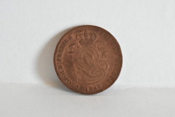 Belgia - 2 Centymy / Cent (1849)