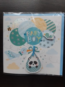 Kartka okolicznościowa "It's a baby boy"