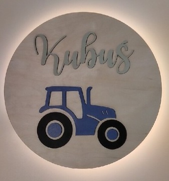 Lampka nocna dla chłopca z motywem Traktoru