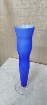 ŚLICZNY wazon kobaltowy 27.5 cm