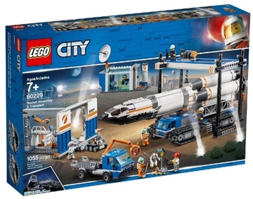 LEGO City 60229 - Transport i montaż rakiety