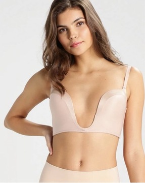 Biustonosze WonderBra beżowy nowy r.65F, push up