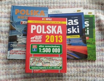 4 x Atlas Polski Polska niezwykła zimowa 