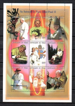 Czad 1998 rok - Papież Jan Paweł II - arkusik