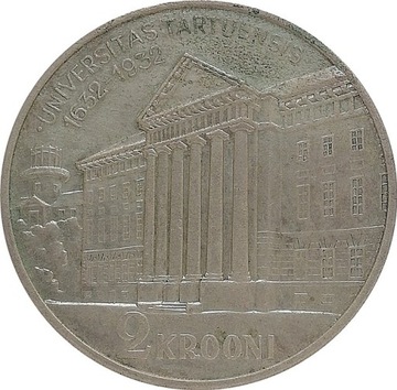 Estonia 2 krooni 1932, Ag KM#13