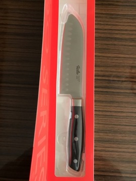 Fissler StalX30Cr13 Nóż duży Santoku 16,5cm Jakość
