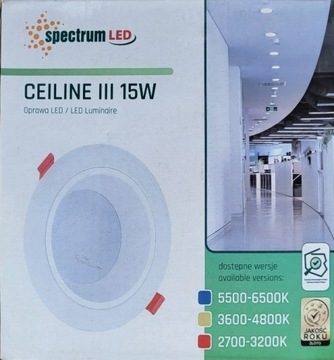 CEILINE III LED oprawa podtynkowa 15w