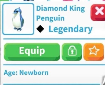 Diamond King Penguin Adopt me pet