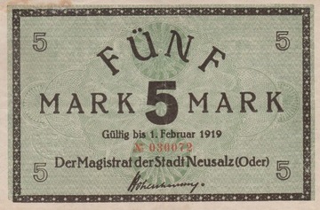 5 Marek NOWA SÓL 1919 ROK