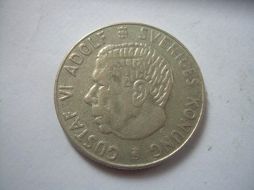Srebro Szwecja 1 korona 1956