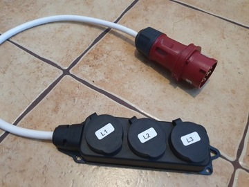 ADAPTER 3 Fazy REDUKCJA PRZEJŚCIÓWKA 32A   TRÓJNIK