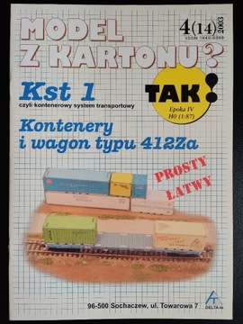 DELTA-te - Kontenery i wagon typu 412Za