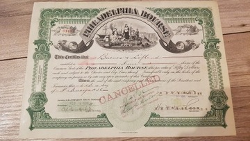 Philadelphia Bourse - 1936 rok, akcja na 4 udziały