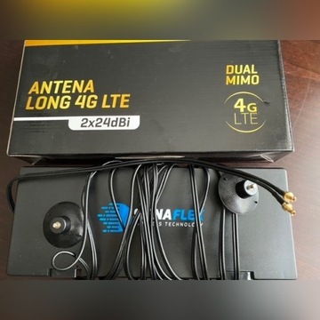 Antena 4G LTE LONG 2x24dBi 5m  RG174 Signaflex