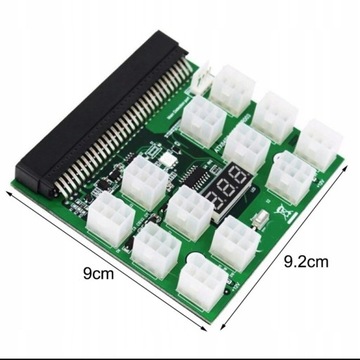 Adapter PCI-E breakout board 12 port koparka