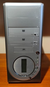 Obudowa iBOX LYNX 228 SG LCD srebrna