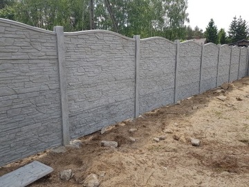 Ogrodzenie betonowe płyty betonowe