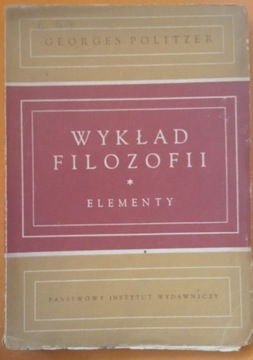 Wykład filozofii elementy G. Politzer