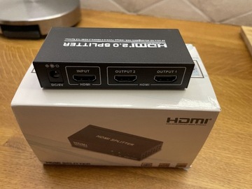 Rozdzielacz sygnału HDMI na 2 monitory/telewizory