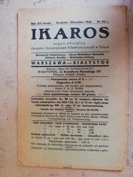 IKAROS nr 85/12/1938