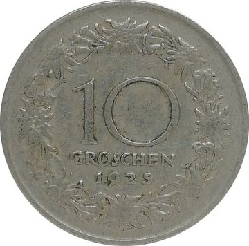 Austria 10 groschen 1925, KM#2838