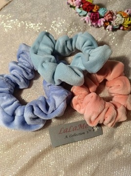 Scrunchie gumka frotka komplet 