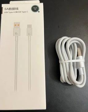 Kabel USB-USB-C 66W 6A biały QC.3.0