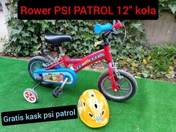 Rowerek dziecięcy psi patrol kask gratis