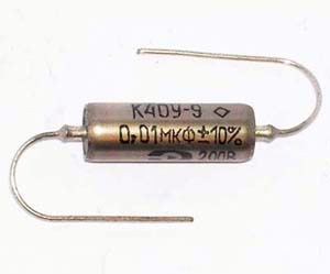 Kondensator olejowy K40U-9 - 10nF - 200V-PIO-1979