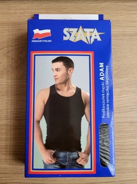 Podkoszulek męski - czarny - ADAM - SZATA - XXXL