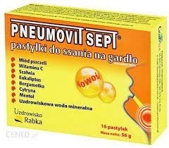 PNEUMOVIT Sept 16 pastylek do ssania na gardło