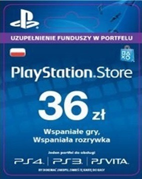 PlayStation Store PSN 36 PLN zł KLUCZ PS5 PS4 PS3